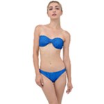 Blue Abstract, Background Pattern Classic Bandeau Bikini Set