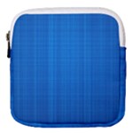 Blue Abstract, Background Pattern Mini Square Pouch