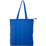 Blue Abstract, Background Pattern Double Zip Up Tote Bag