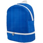 Blue Abstract, Background Pattern Zip Bottom Backpack