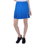 Blue Abstract, Background Pattern Tennis Skirt