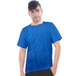 Blue Abstract, Background Pattern Men s Sport Top