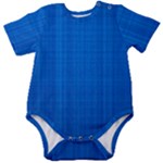 Blue Abstract, Background Pattern Baby Short Sleeve Bodysuit