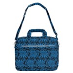 Blue Floral Pattern Floral Greek Ornaments MacBook Pro 13  Shoulder Laptop Bag 