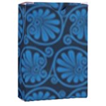 Blue Floral Pattern Floral Greek Ornaments Playing Cards Single Design (Rectangle) with Custom Box
