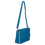 Blue Stone Texture Grunge, Stone Backgrounds Shoulder Bag with Back Zipper
