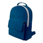 Blue Stone Texture Grunge, Stone Backgrounds Flap Pocket Backpack (Large)
