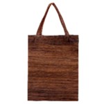 Brown Wooden Texture Classic Tote Bag