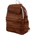 Brown Wooden Texture Top Flap Backpack