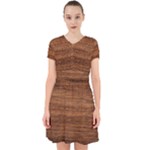 Brown Wooden Texture Adorable in Chiffon Dress