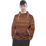 Brown Wooden Texture Men s Pullover Hoodie