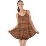 Brown Wooden Texture Love the Sun Cover Up