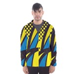 Colorful Abstract Background Art Men s Hooded Windbreaker
