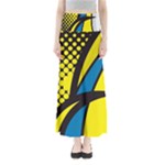 Colorful Abstract Background Art Full Length Maxi Skirt
