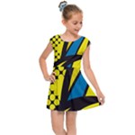 Colorful Abstract Background Art Kids  Cap Sleeve Dress