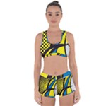 Colorful Abstract Background Art Racerback Boyleg Bikini Set