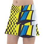 Colorful Abstract Background Art Classic Tennis Skirt