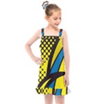 Colorful Abstract Background Art Kids  Overall Dress