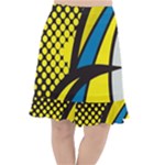 Colorful Abstract Background Art Fishtail Chiffon Skirt