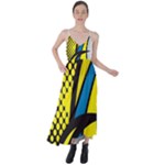 Colorful Abstract Background Art Tie Back Maxi Dress