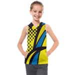 Colorful Abstract Background Art Kids  Sleeveless Hoodie