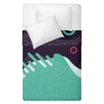 Colorful Background, Material Design, Geometric Shapes Duvet Cover Double Side (Single Size)