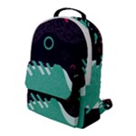 Colorful Background, Material Design, Geometric Shapes Flap Pocket Backpack (Large)