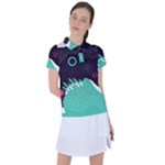 Colorful Background, Material Design, Geometric Shapes Women s Polo T-Shirt