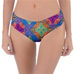 Colorful Floral Ornament, Floral Patterns Reversible Classic Bikini Bottoms