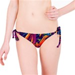 Colorful Floral Patterns, Abstract Floral Background Bikini Bottoms