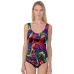 Colorful Floral Patterns, Abstract Floral Background Princess Tank Leotard 