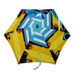 Colorful Paint Strokes Mini Folding Umbrellas