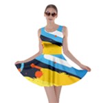 Colorful Paint Strokes Skater Dress