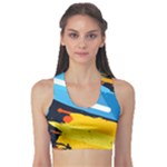 Colorful Paint Strokes Fitness Sports Bra