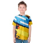 Colorful Paint Strokes Kids  Cotton T-Shirt