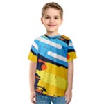 Colorful Paint Strokes Kids  Sport Mesh T-Shirt