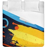 Colorful Paint Strokes Duvet Cover (King Size)