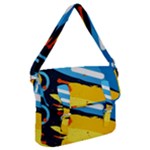 Colorful Paint Strokes Buckle Messenger Bag