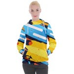 Colorful Paint Strokes Women s Hooded Pullover