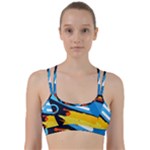 Colorful Paint Strokes Line Them Up Sports Bra