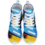 Colorful Paint Strokes Women s Lightweight High Top Sneakers