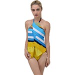 Colorful Paint Strokes Go with the Flow One Piece Swimsuit