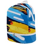 Colorful Paint Strokes Zip Bottom Backpack