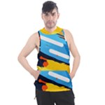 Colorful Paint Strokes Men s Sleeveless Hoodie