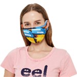 Colorful Paint Strokes Crease Cloth Face Mask (Adult)