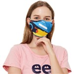 Colorful Paint Strokes Fitted Cloth Face Mask (Adult)
