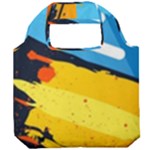 Colorful Paint Strokes Foldable Grocery Recycle Bag