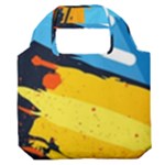 Colorful Paint Strokes Premium Foldable Grocery Recycle Bag