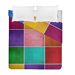 Colorful Squares, Abstract, Art, Background Duvet Cover Double Side (Full/ Double Size)