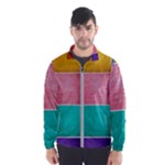 Colorful Squares, Abstract, Art, Background Men s Windbreaker